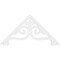 Ekena Millwork Pitch Finley Architectural Grade PVC Gable Pediment, 36"W x 18"H x 1"P (12/12) GPP036X018X100FIN - alternate 2